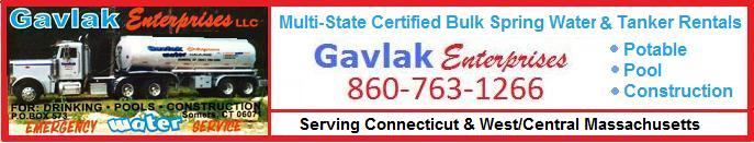 Gavlak CT and MA Bulk Water Hauler